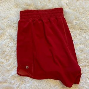 Lululemon High Rise Hotty Hot 4 inch Shorts Size 12